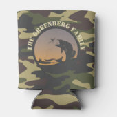 魚釣りと迷彩柄 缶クーラー (裏面)