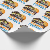 「魚釣りに夢中」 ラッピングペーパー (角)