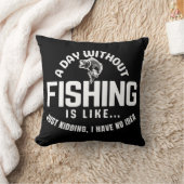 魚釣りのない日は冗談に似ている クッション (ブランケット)