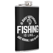 魚釣りのない日は冗談に似ている フラスク (右)