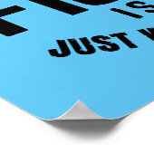 魚釣りのない日は冗談に似ている ポスター (角)