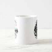 魚釣りのない日は無駄な日だ コーヒーマグカップ (中央)