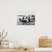 魚釣りのアディロンダック, 1903.ヴィンテージ写真 ポスター (キッチン)