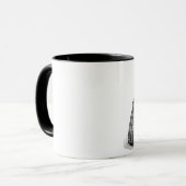 魚釣りのクリールのバスケットおよびギアのマグ マグカップ (正面左)