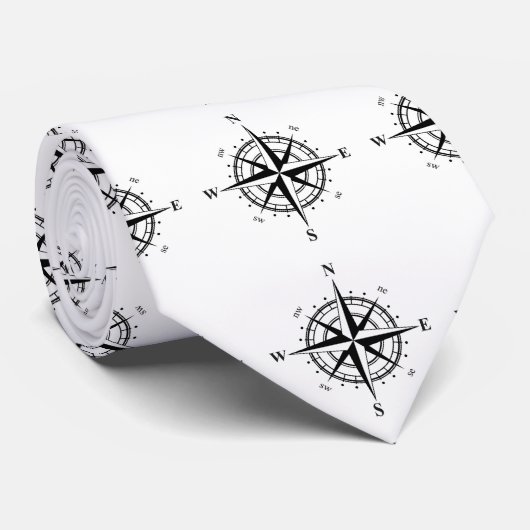 魚釣りのコンパスの首のタイ ネクタイ (ロール)