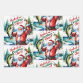 魚釣りのテーマ ラッピングペーパーシート (正面3)