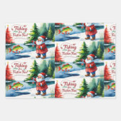 魚釣りのテーマ ラッピングペーパーシート (正面2)