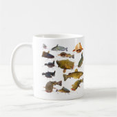 魚釣りのナマズ コーヒーマグカップ (左)