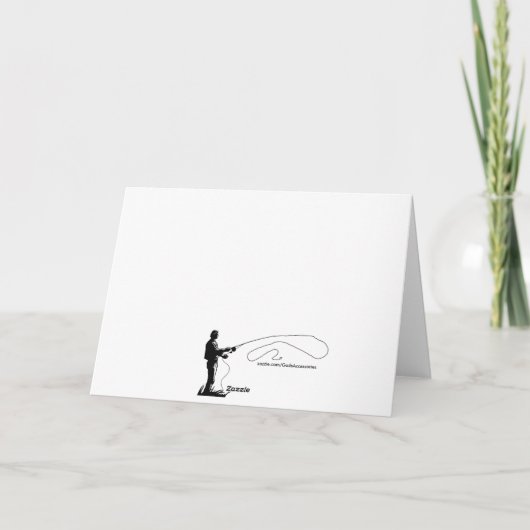 魚釣りのハートは鉱山のバレンタインカードです シーズンカード (裏面)