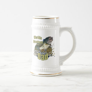 魚釣りのパパ ビールジョッキ