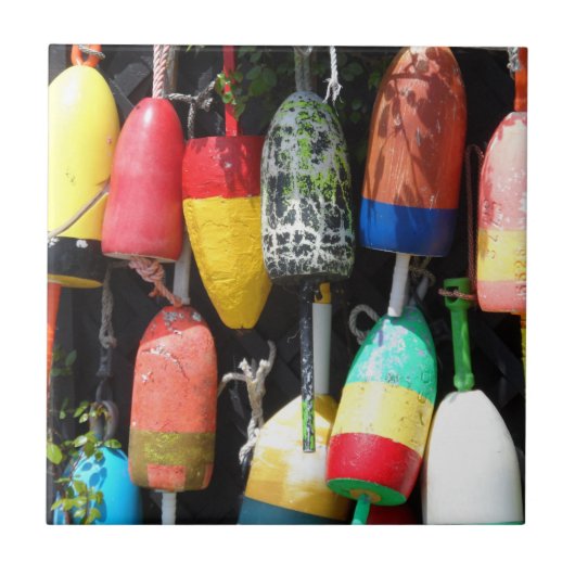 魚釣りのブイメイン タイル (正面)