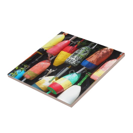 魚釣りのブイメイン タイル (側面)