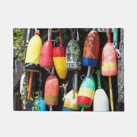 魚釣りのブイメイン ドアマット (正面)