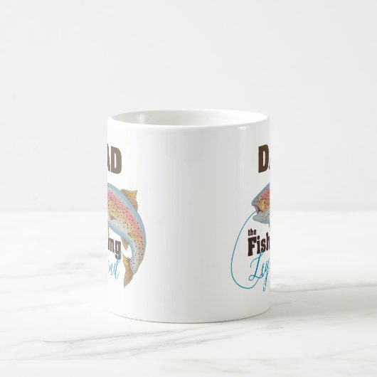 魚釣りの伝説のマグは、パパ、祖父、等をカスタマイズ コーヒーマグカップ (中央)