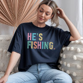 魚釣りの妻のシャツ – おもしろい魚釣りギフト女性用 Tシャツ
