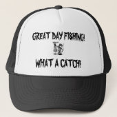 魚釣りの帽子 キャップ (正面)