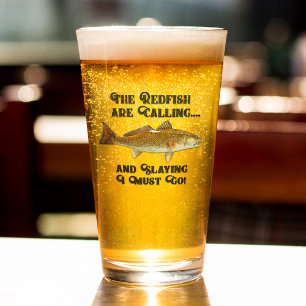 魚釣りの引用文の漁師の魚を呼んでいるおもしろいなRedfish タンブラーグラス