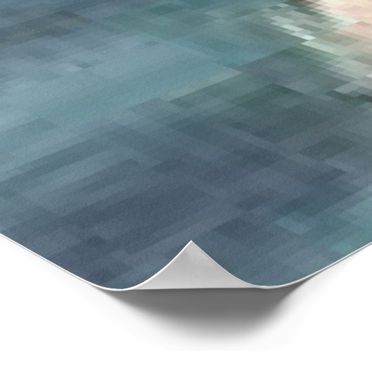 魚釣りの日を望むカスタマイズ ポスター (角)