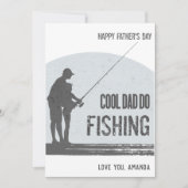 魚釣りの父の日札ヴィンテージフィッシャーマン サンキューカード (正面)