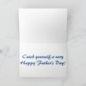 魚釣りの父の日 カード (内部)