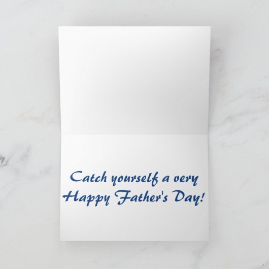 魚釣りの父の日 カード (内部)