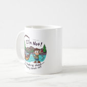 魚釣りの考え：単なる長話ではない！ コーヒーマグカップ (正面左)