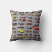 魚釣りの荷物が去った魚釣りの漁師への贈物 クッション (裏面)