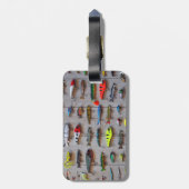 魚釣りの荷物が去った魚釣りの漁師への贈物 ラゲッジタグ (裏面縦)