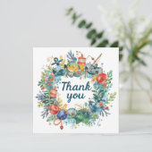 魚釣りの誕生日をテーマにしたおもしろい サンキューカード (スタンド正面)