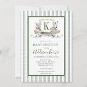 魚釣りの赤ちゃんシャワーの招待 招待状 (正面)