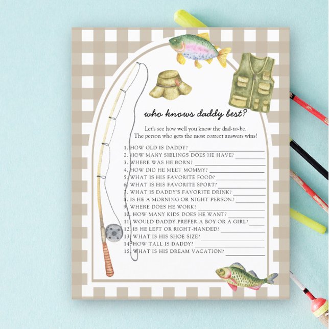 魚釣りの赤ちゃんシャワー – 誰がパパのゲ最高のームを知っている (クリエイターアップロード済み)