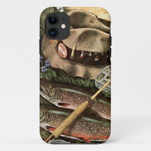 魚釣りの静物画 iPhone 11 ケース