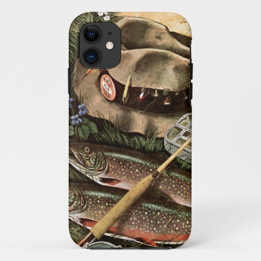 魚釣りの静物画 Case-Mate iPhoneケース (裏面)