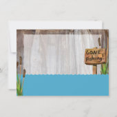 魚釣りのOutdoorsmanのテーマのサンキューカード サンキューカード (裏面)