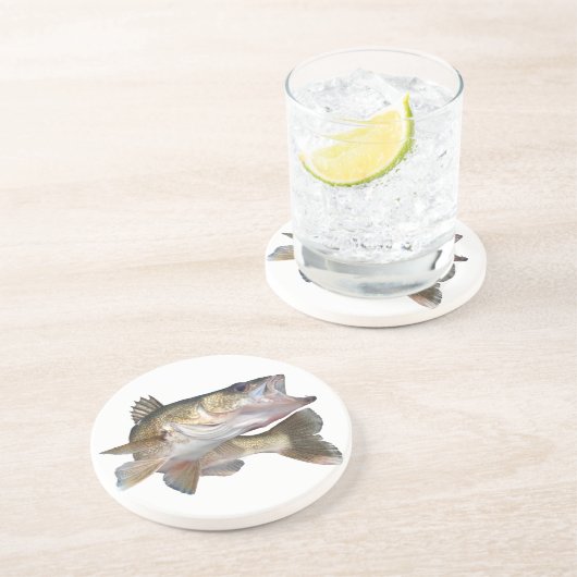 魚釣りのWalleye コースター (側面)
