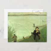 魚釣りはがき ポストカード (正面/裏面)