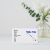 魚釣りははえです 名刺 (スタンド正面)