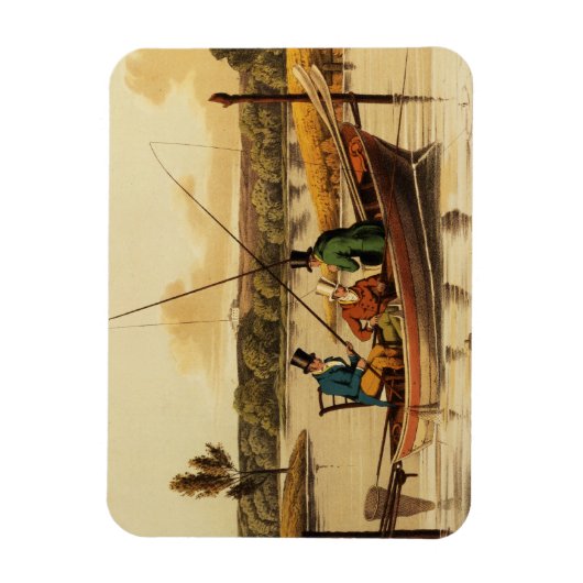 魚釣りはプント、I.クラークによって水揚げ、パブ。 マグネット (縦)