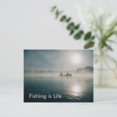 魚釣りはライフポストカード ポストカード (スタンド正面)