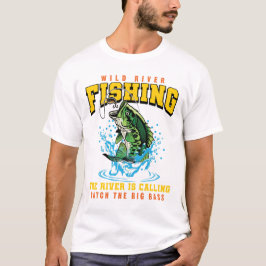 魚釣りは大きなバスフィッシャーギフトフィッシュをキャッチ Tシャツ