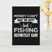 魚釣りは幸せなギフトをおもしろい作る カード (黄色い花)