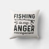 魚釣りは怒りの管理 クッション (裏面)