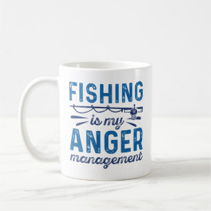 魚釣りは怒りの管理 コーヒーマグカップ