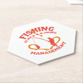 魚釣りは怒りの管理 ペーパーコースター (アングル)