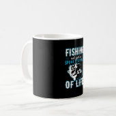 魚釣りは生き方だ コーヒーマグカップ (正面左)