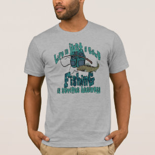 魚釣りは真面目なビジネス魚釣りシャツ Tシャツ