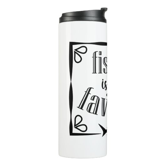 魚釣りは私のお気に入りの引用文 タンブラー (回転左)