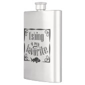 魚釣りは私のお気に入りの引用文 フラスク (左)