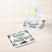 魚釣りは私のお気に入りの引用文 ペーパーコースター (インサイチュ)