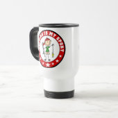 魚釣りは私のスポーツのタンブラーです トラベルマグ (正面左)